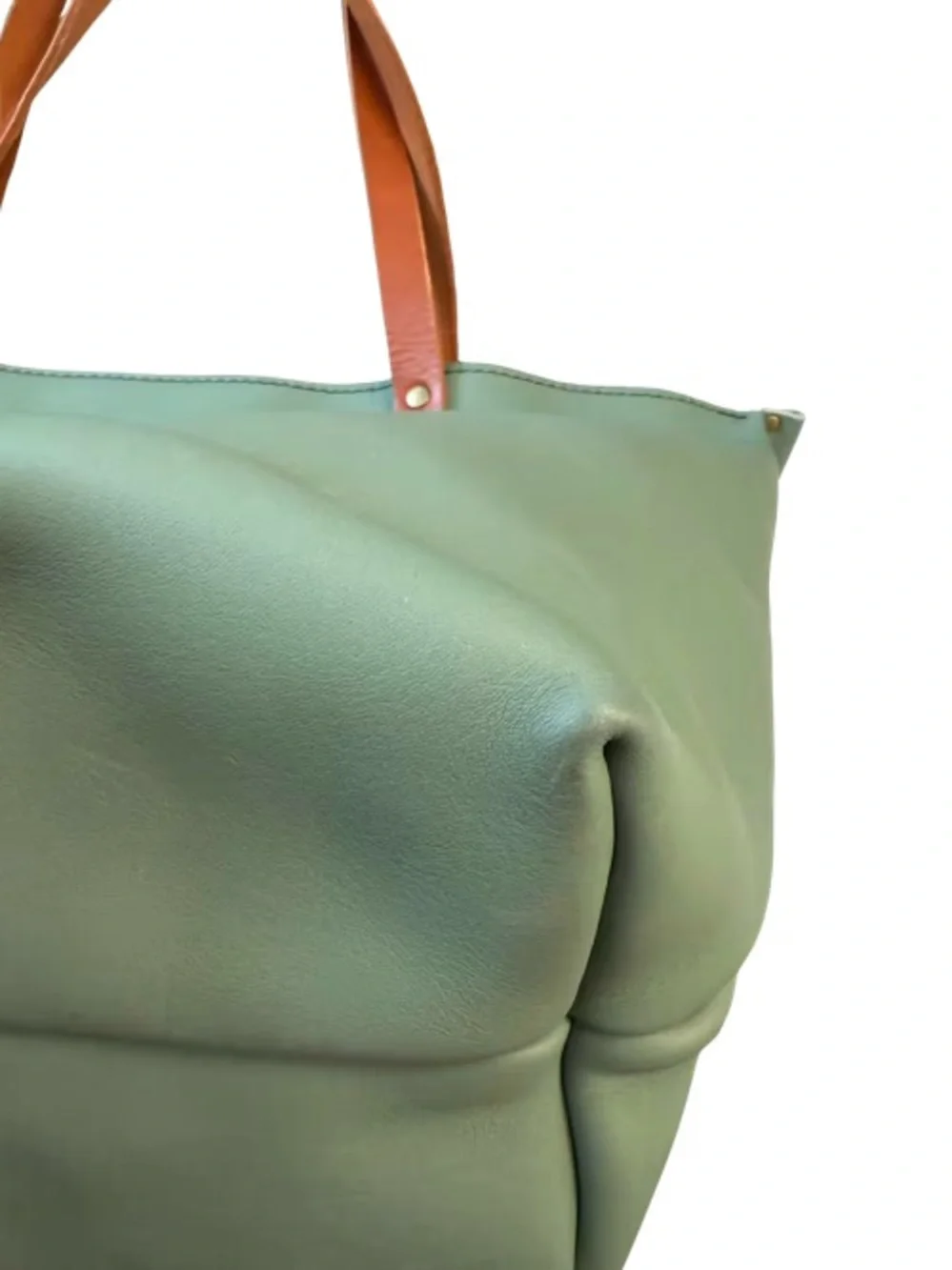 Portland Leather Sage Tote with Tan Handles *Unicorn Retired Color